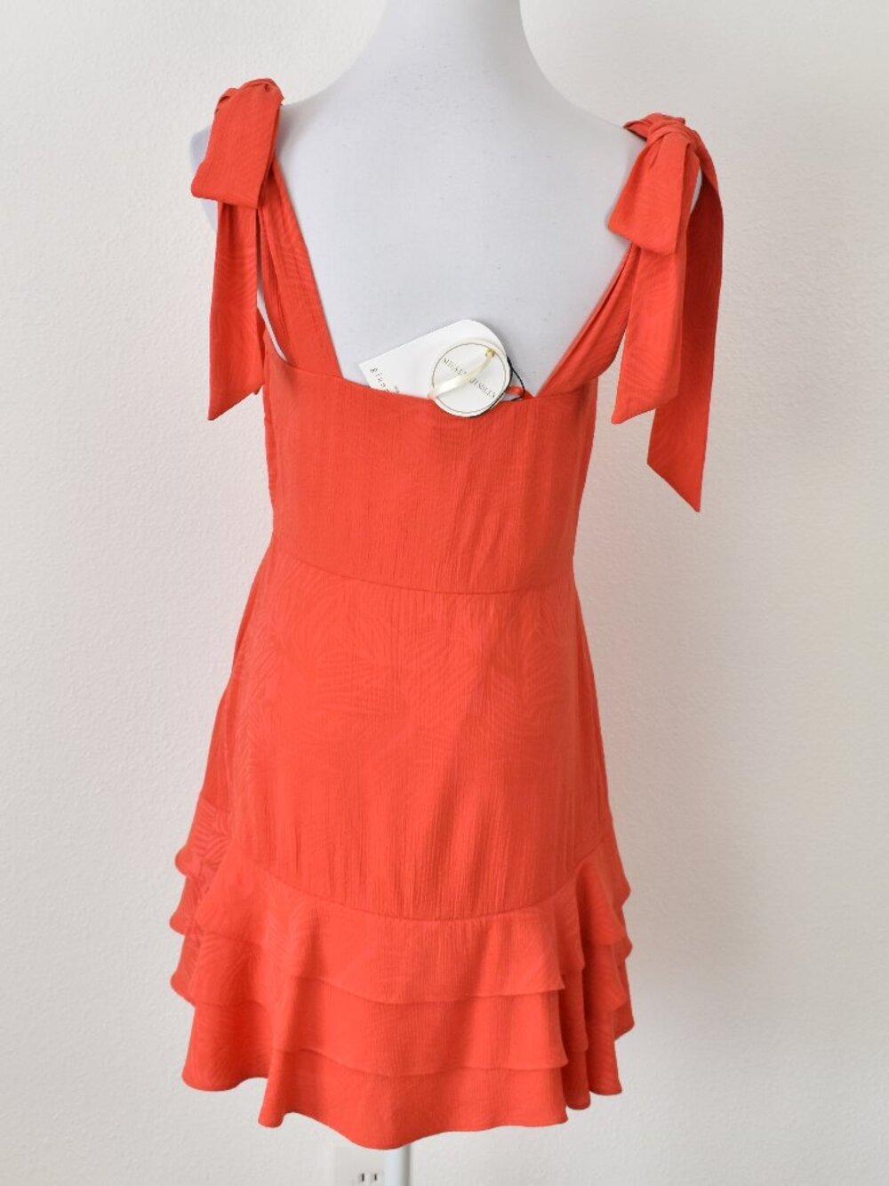 Gianni Bini Shea Leigh Mills Julia Mini Dress Tango Red NEW - 4 - Picture 6 of 11